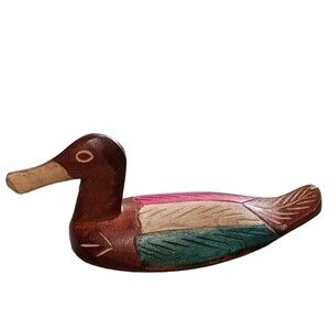 Hand carved mallard duck rustic privative farmhouse cabin